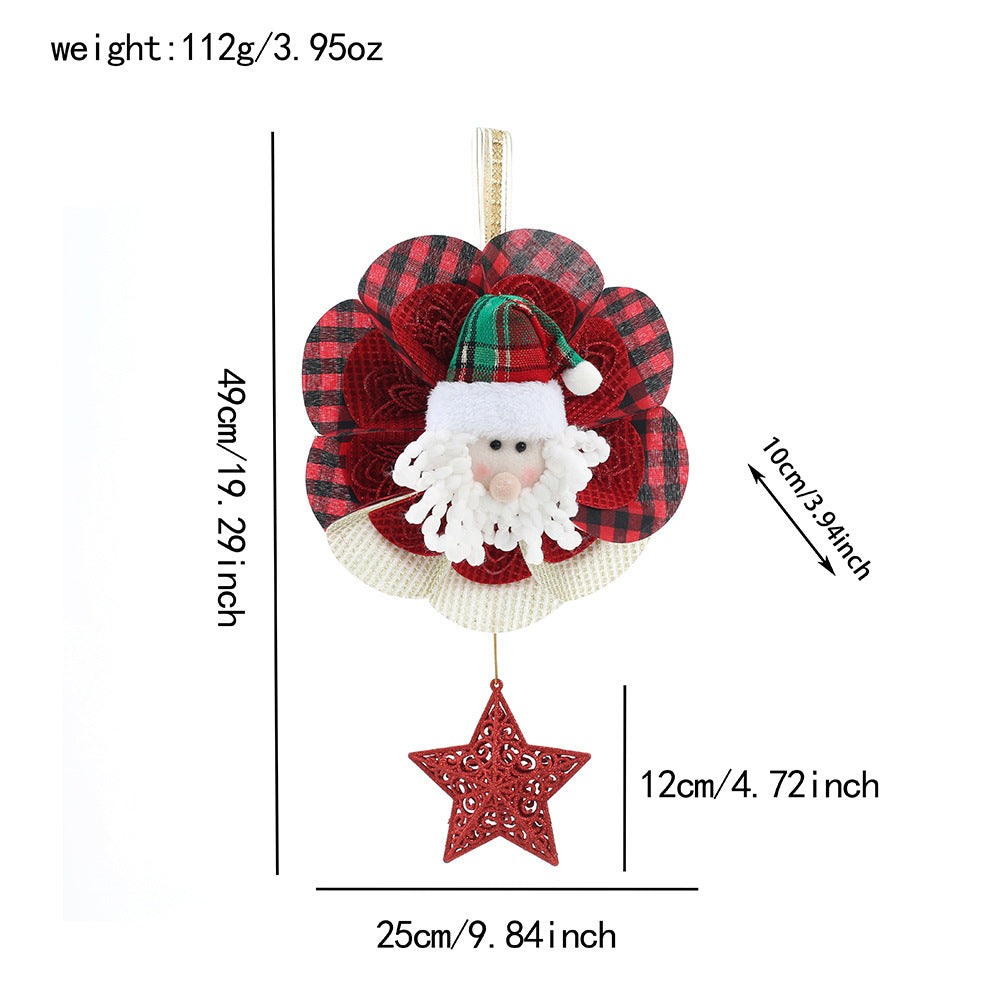 Christmas Tree Star Pendant Door Hanger Festive Atmosphere Ornament 🇨🇳