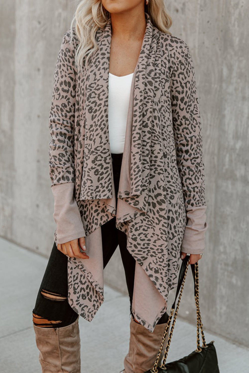 Leopard Open Front Cardigan 🇺🇸