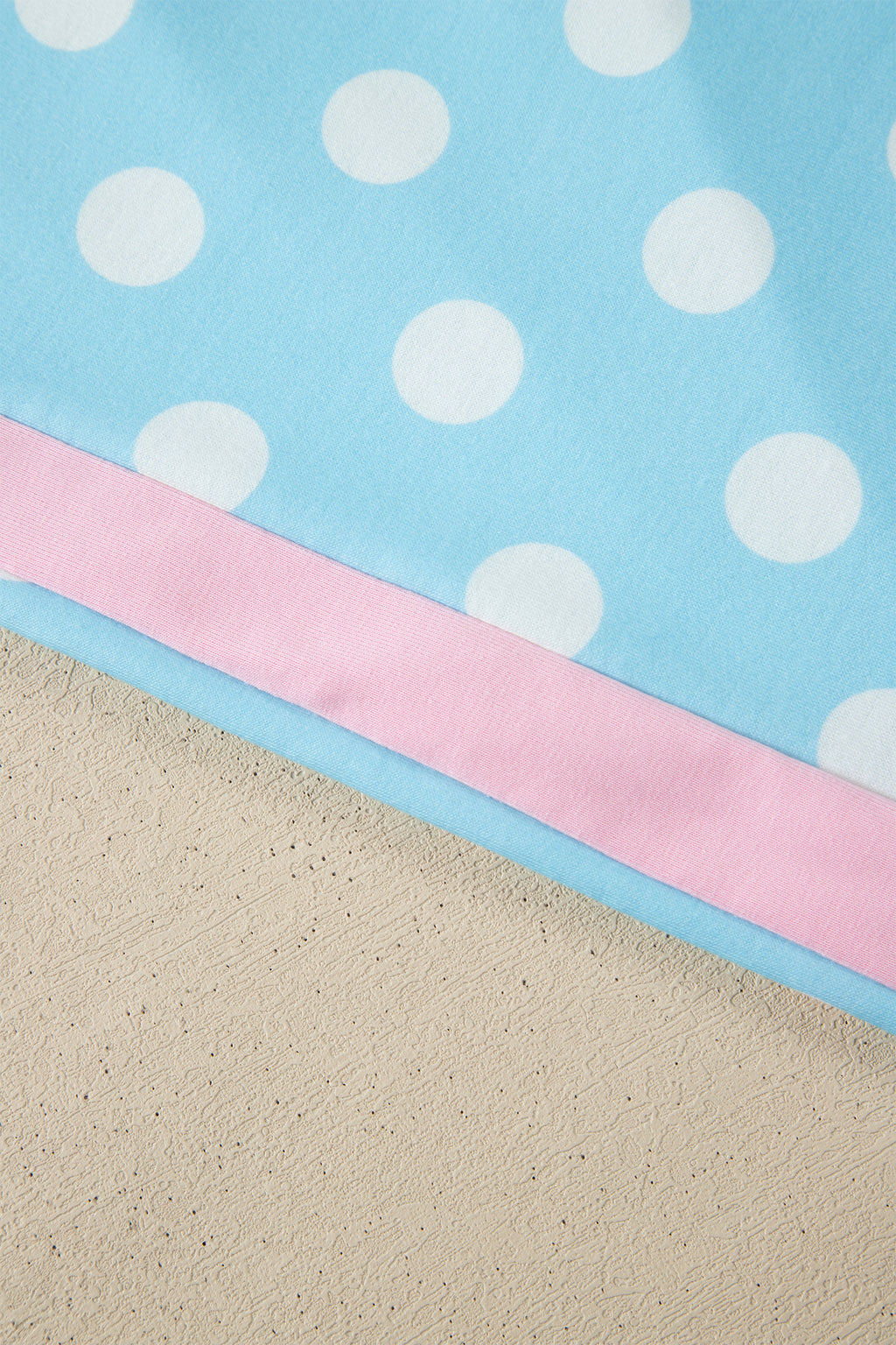 Sky Blue Polka Dot Short Sleeve Top and Pants Set 🇺🇸