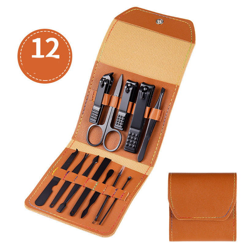 Professional Scissors Nail Clippers Set Ear Spoon Dead Skin Pliers Nail Cutting Pliers Pedicure Knife Nail Groove Trimmers 🇨🇳