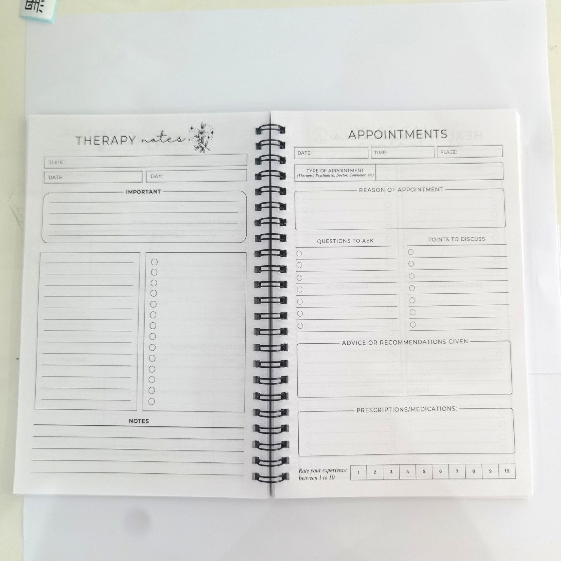 Brain Mental Health Notebook Mental Health Planning Notepad 🇨🇳