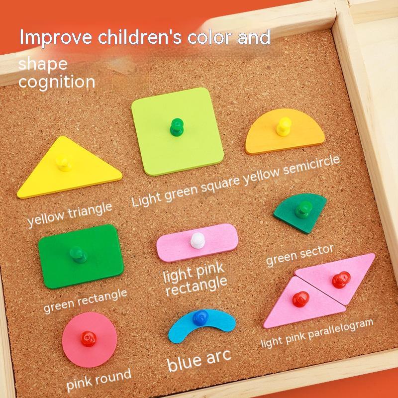 Creative DingTalk Le Rivet Game Children's And Baby's Puzzle Puzzle Wooden Early Childhood Educational Toys Wooden 🇨🇳