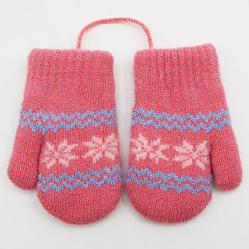 Children's Alpaca Thick Warm Halter Gloves 🇨🇳