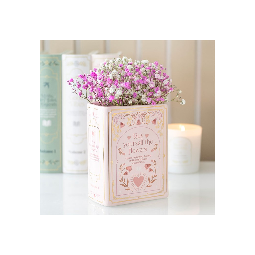 Pink Book Shaped Vase 🇬🇧