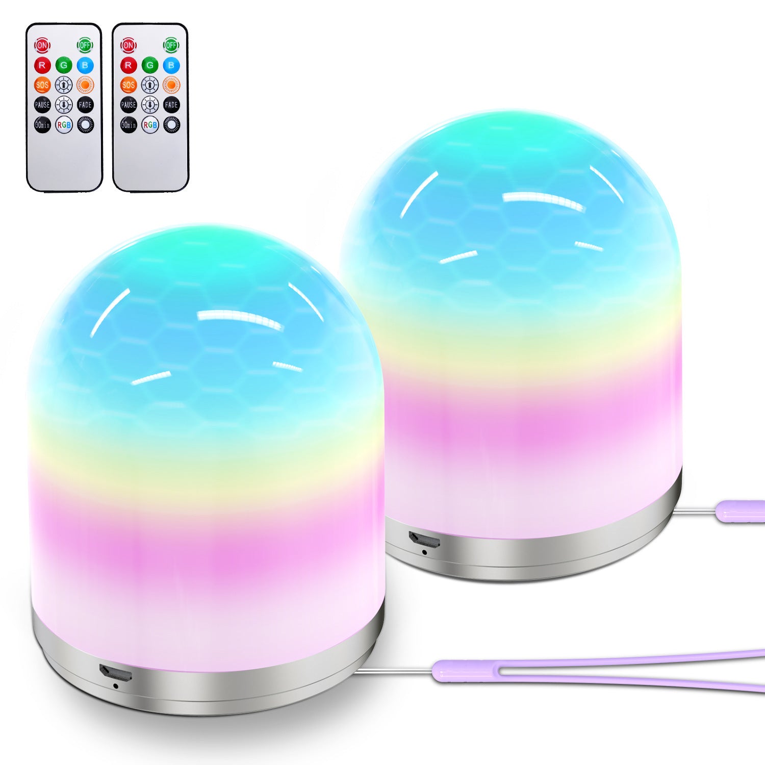 With Remote Control RGB Night Light LED Colorful Color Changing Multi-function 🇨🇳
