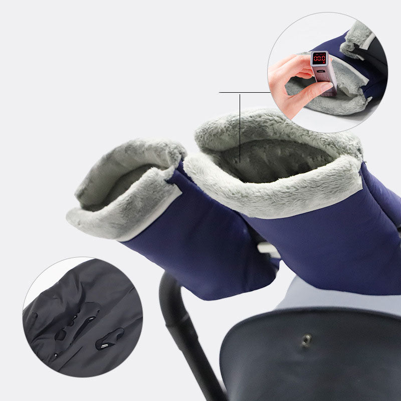 Baby Stroller Warm Gloves Winter Waterproof Anti-freezing Gloves Windproof Thickening 🇨🇳