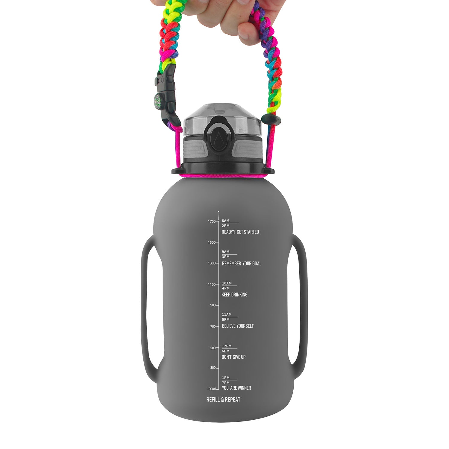 Large Capacity Water Cup Fitness Portable Roll Cup Food Grade Silicone Outdoor Sports Water Bottle 🇨🇳