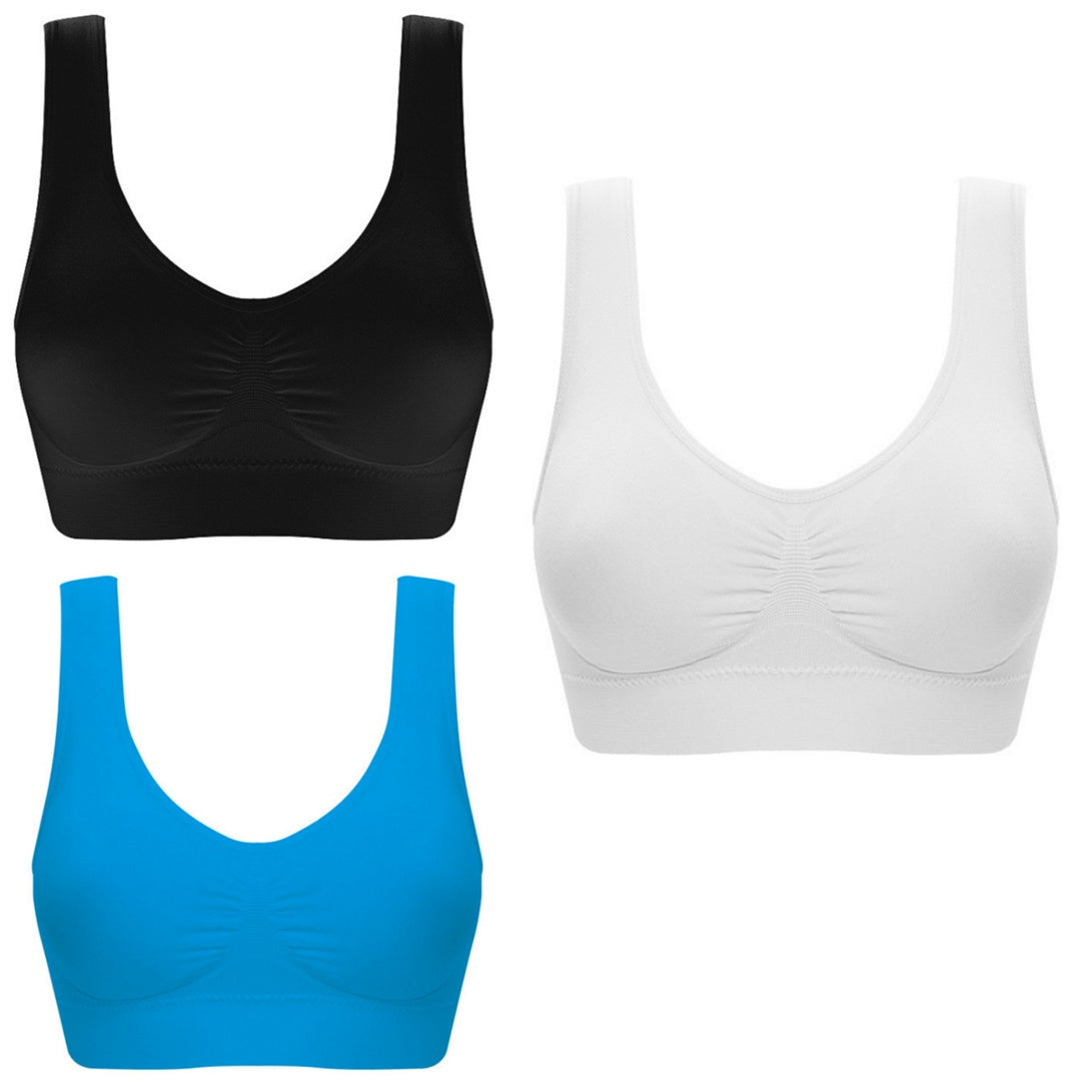 Women Yoga Tank Tops  Sports Bra Workout Fitness Running Crop Top 🇨🇳