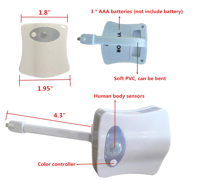 Toilet Induction LED Night Light 🇨🇳