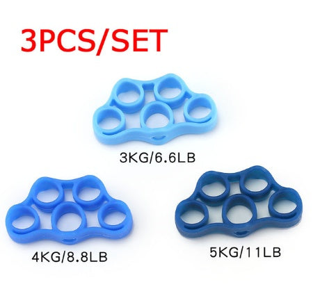 Silicone Finger Trainer Hand Gripper Resistance Bands Fitness 🇨🇳