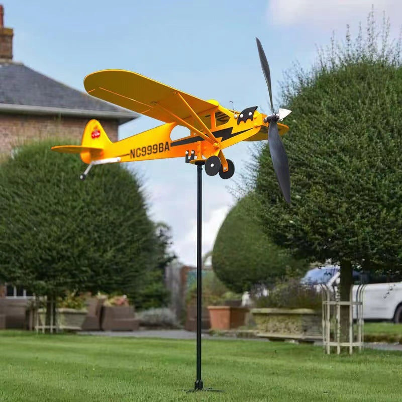 Outdoor Garden Decoration Airplane Weather Vane 🇨🇳