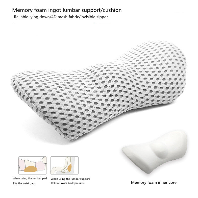Lumbar Support Pillow For Side Sleepers Pregnancy Relieve Hip Coccyx Sciatica Pain Machine Chair Back Cushion Waist Car Seat 🇨🇳