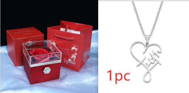 Rotating Soap Flower Rose Gift Box Creative Rotating Rose Jewelry Packaging Box 🇨🇳