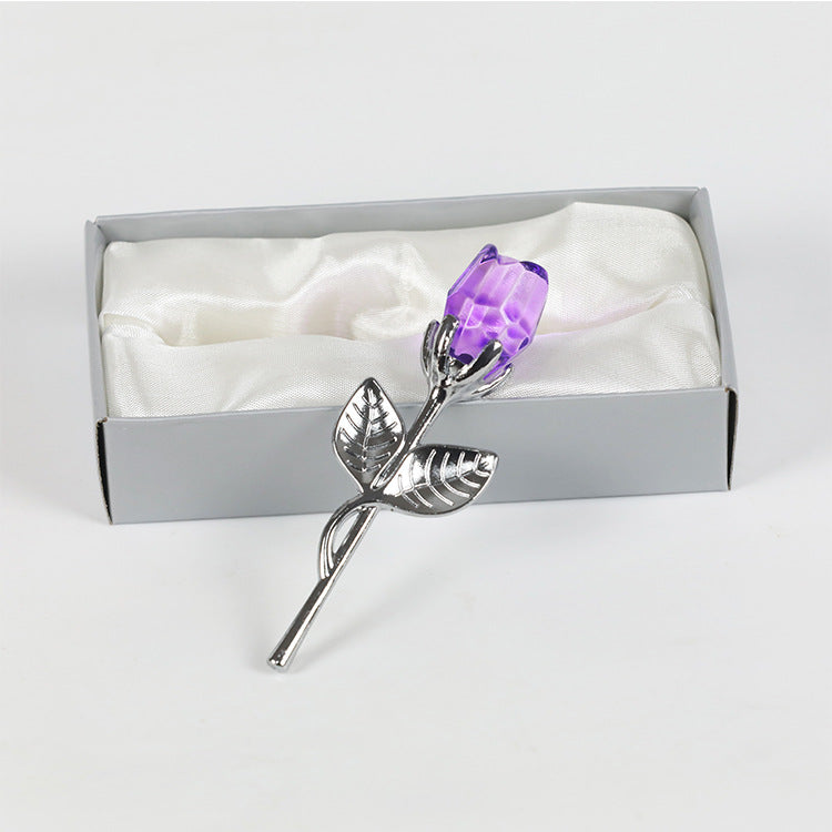 Metal Crystal Rose Decorations 🇨🇳