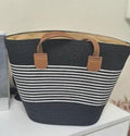 Womens Large Rattan-Weave Shoulder Tote Bag 🇨🇳