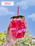 500ml Kawaii Strawberry Water Bottle Cute Straw Water Bottle 🇨🇳