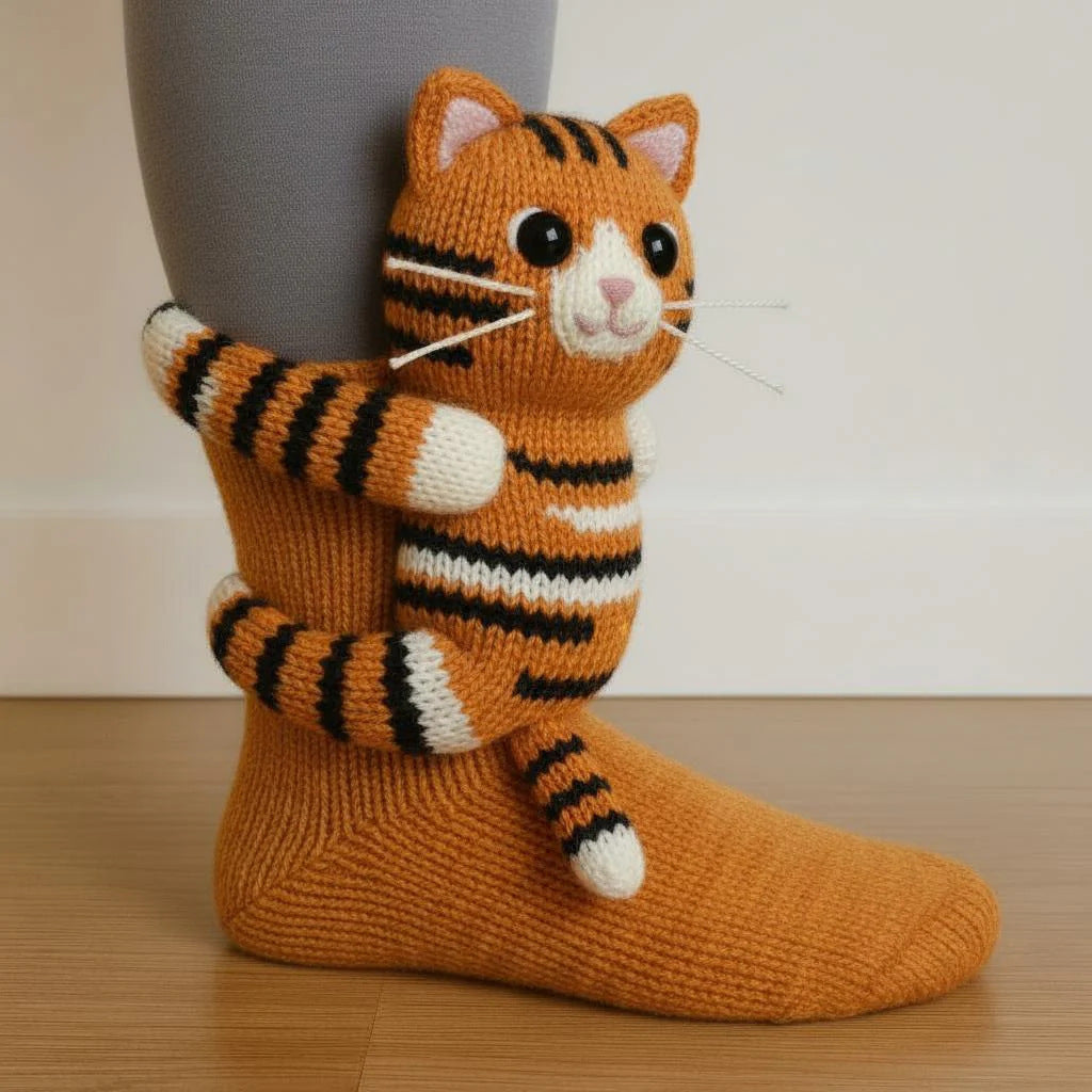 Plush Crochet Animal Cute Animal Socks 🇨🇳