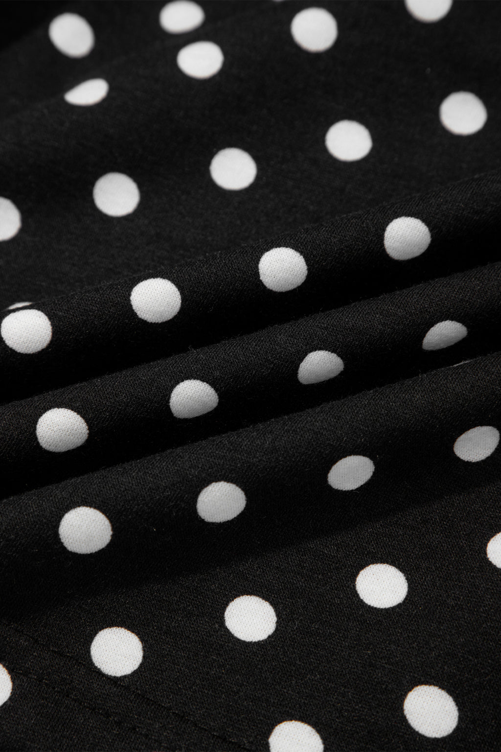 Black Polka Dot Drawstring Casual Mini Skort 🇺🇸
