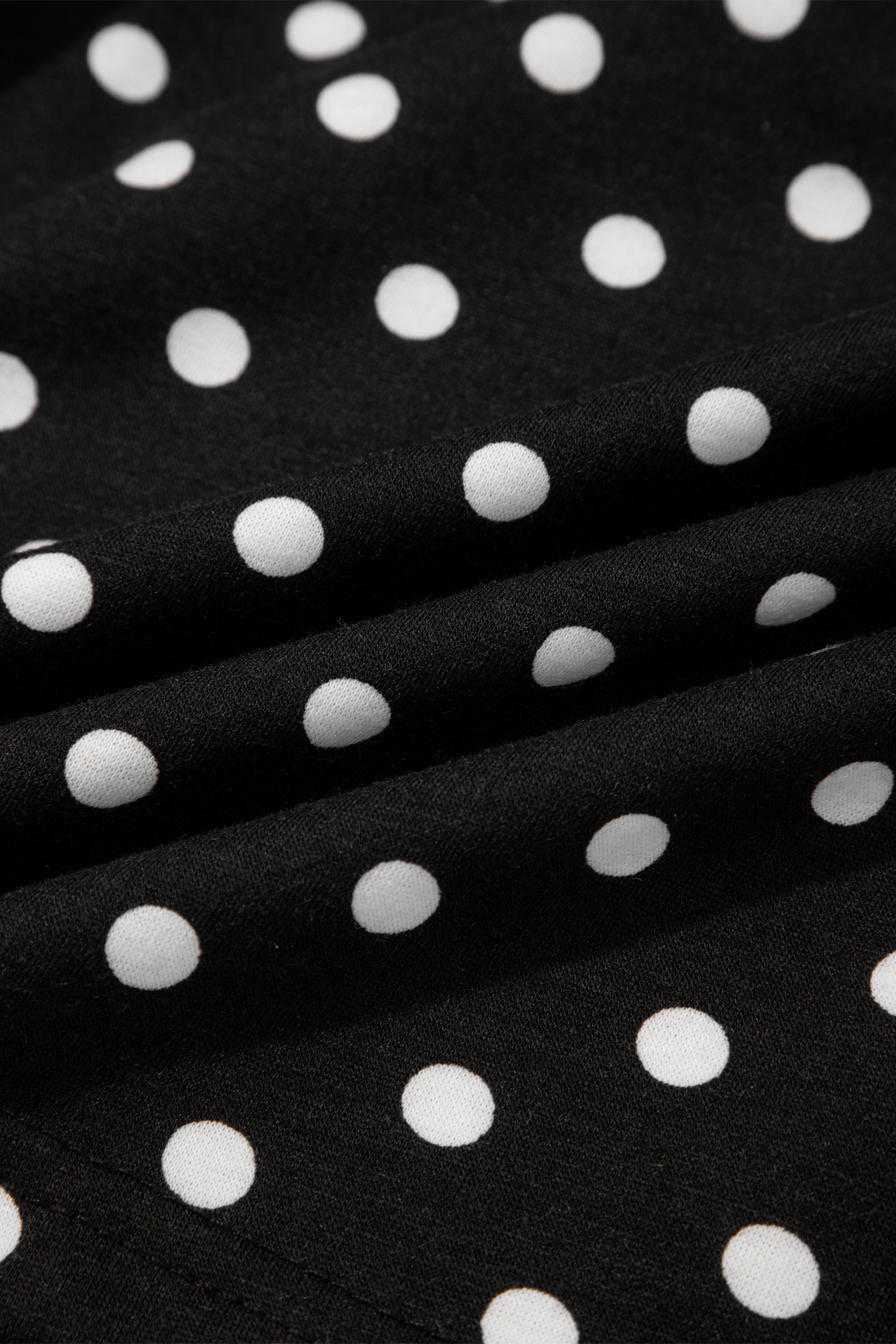 Black Polka Dot Drawstring Casual Mini Skort 🇺🇸