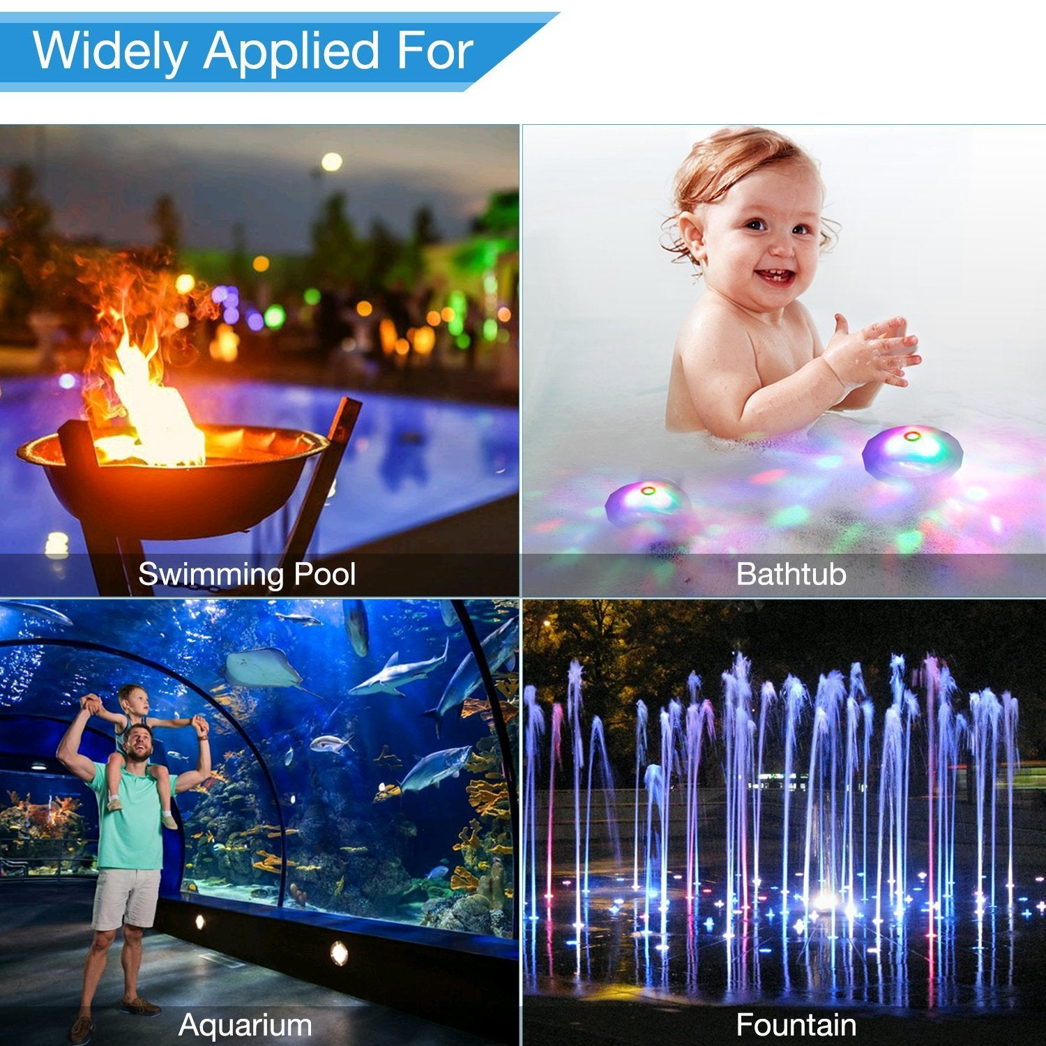 LED Waterproof Bath Diamond Style Pool Bath Light 🇨🇳