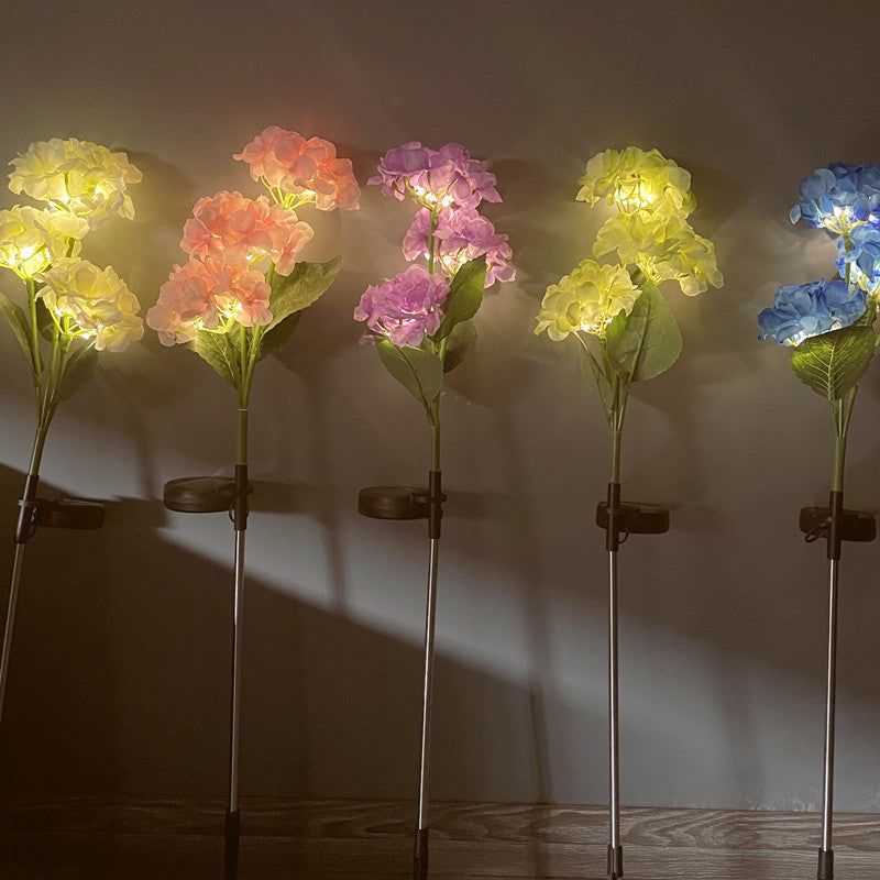 Solar Hydrangea Lights Floor Outlet Outdoor Garden Decorative Lights 🇨🇳