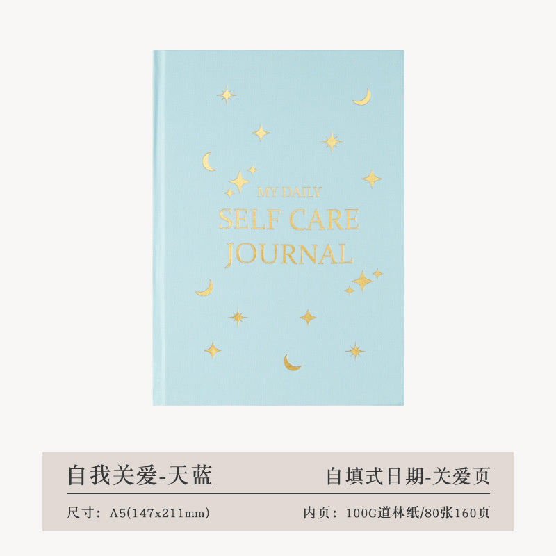 Thanksgiving Diary Happy Self-care Diary Boy English Version A5 Notebook Cloth Book  🇨🇳