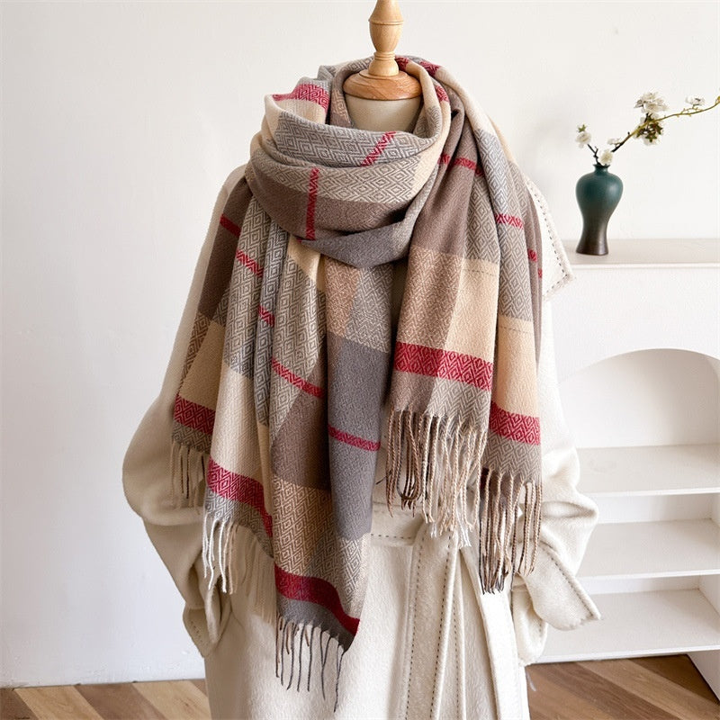 Unisex Autumn And Winter All-matching Tassel Scarf 🇨🇳