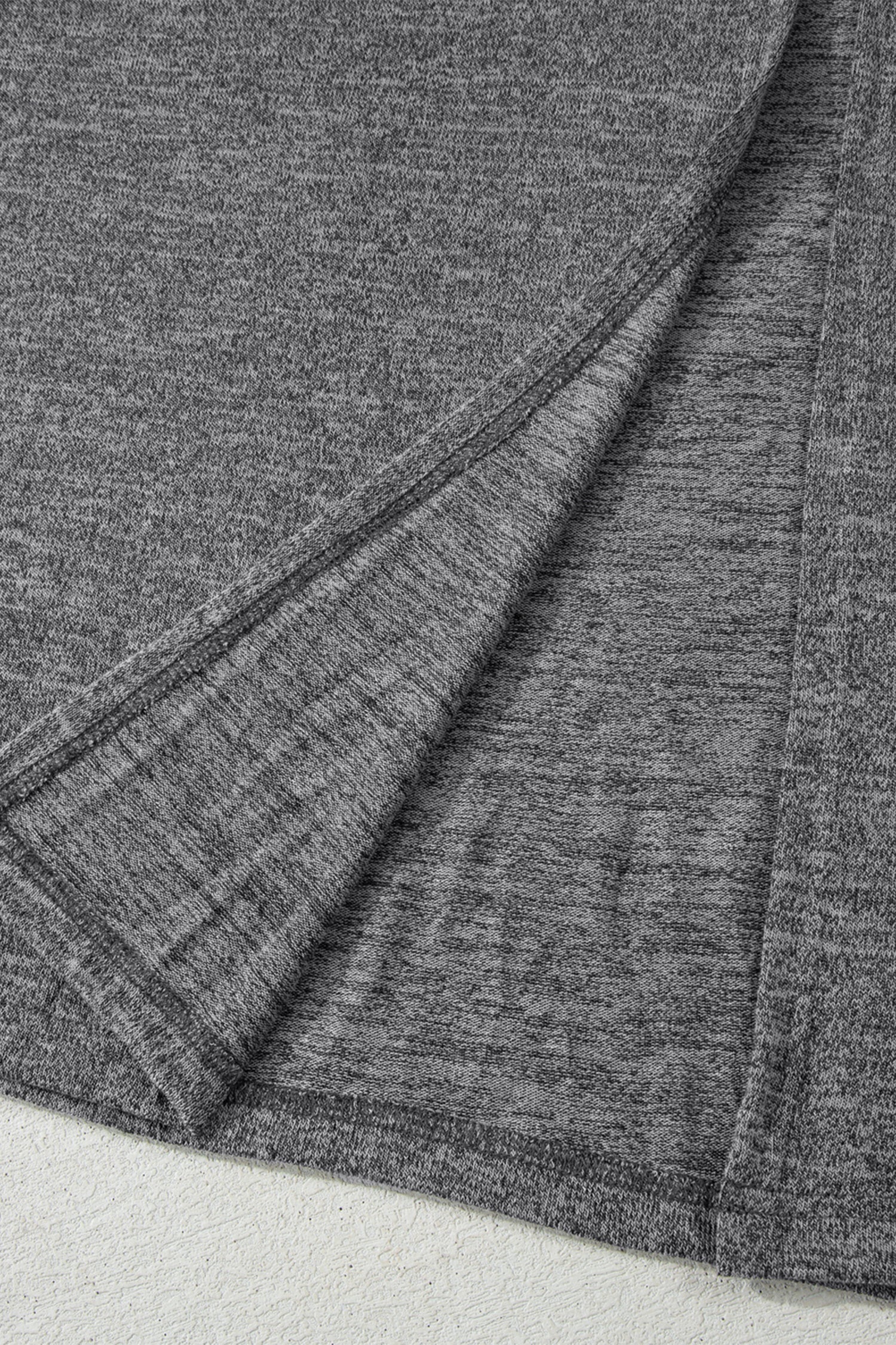 Dark Grey 3pcs V Neck T Shirt Ribbon Knot Pants Open Duster 3pcs Lounge Set 🇺🇸
