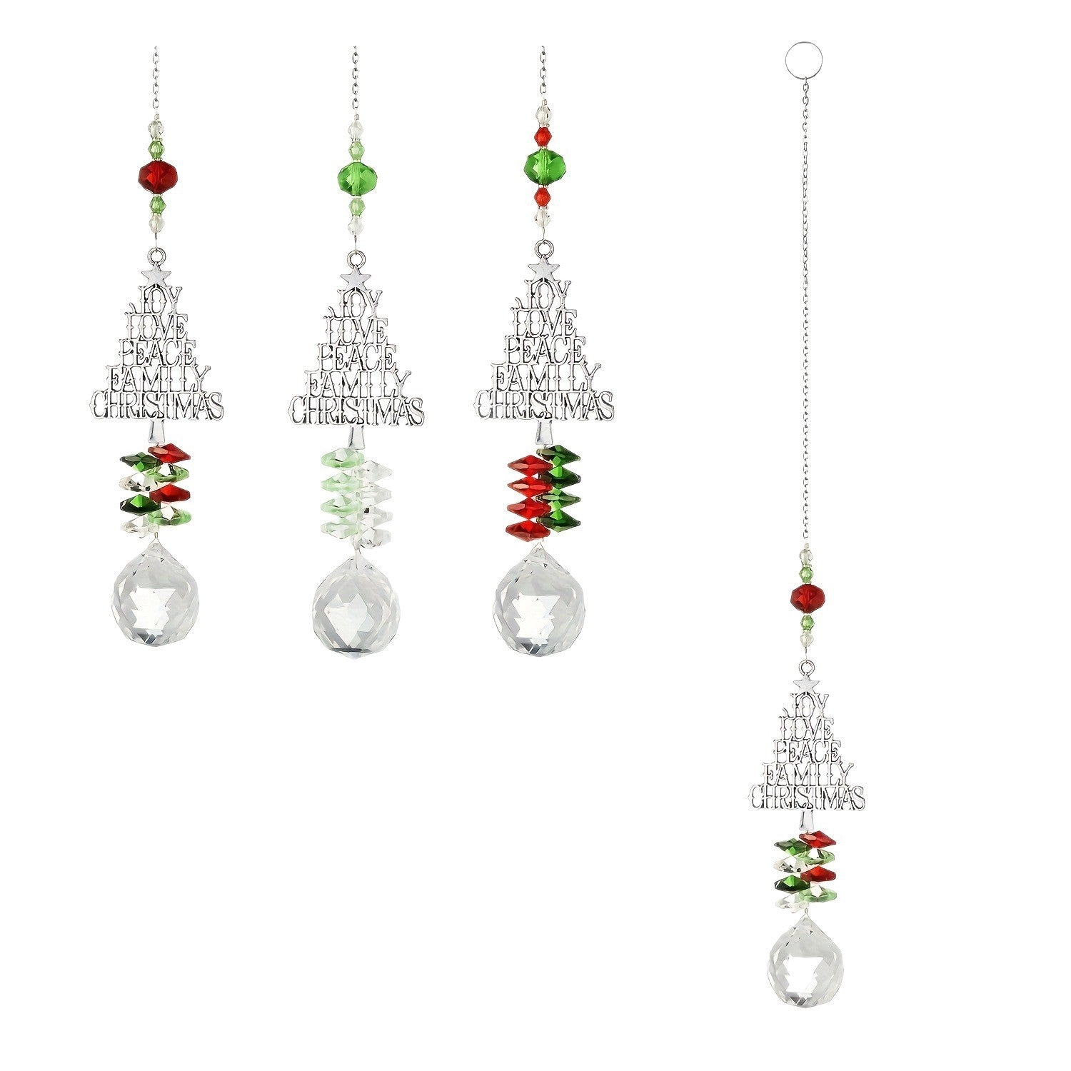 Christmas Sun Catcher Crystal Christmas Tree Pendant 🇨🇳