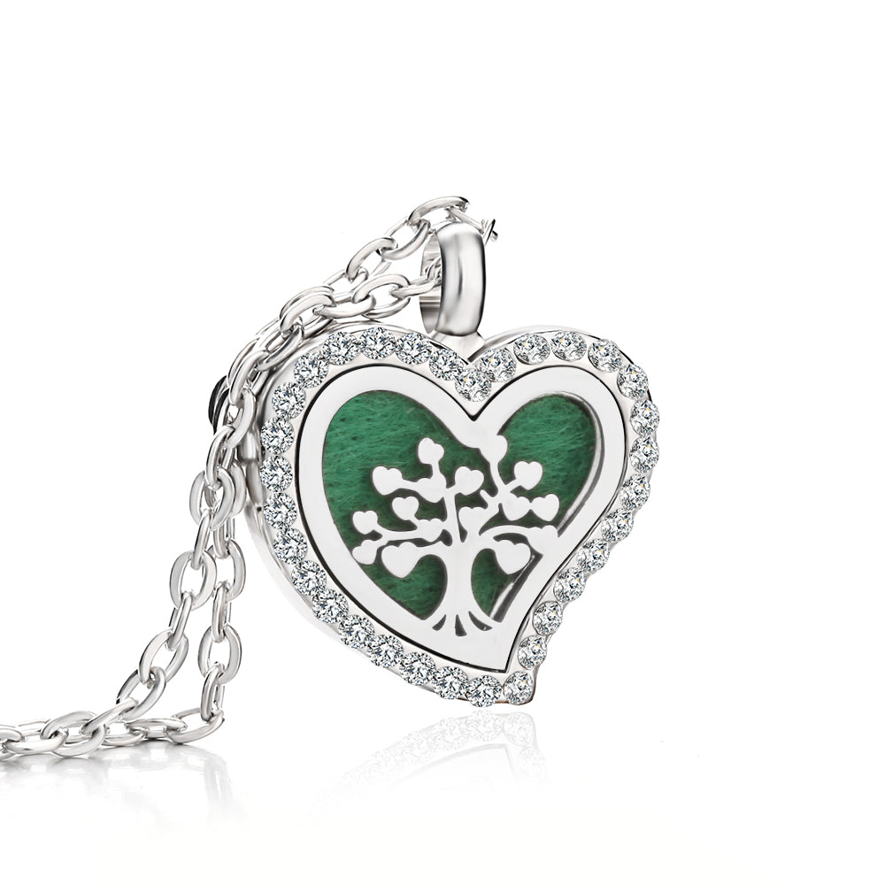Jewelry Heart Fragrance Essential Oil Diffuser Necklace 🇨🇳