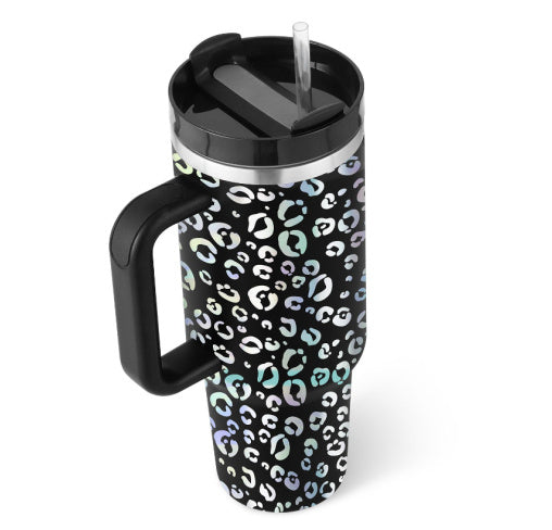 40 Oz Tumbler With Handle Straw Insulated, Stainless Steel,Spill Proof, Vacuum insulated With Lid Tapered 🇨🇳