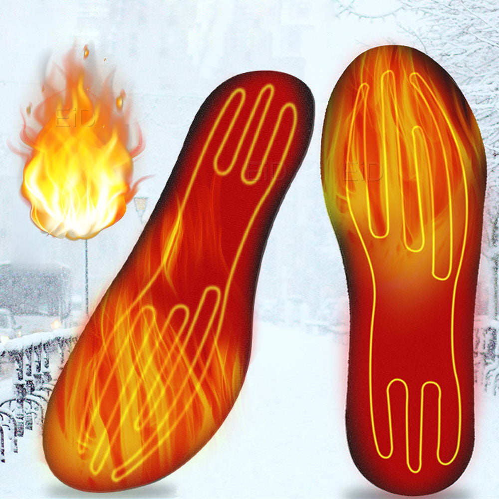 USB Heated Shoes Insoles Can Be Cut Winter Warm Heating Insoles Pad Feet For Boots Sneaker Shoes 🇨🇳