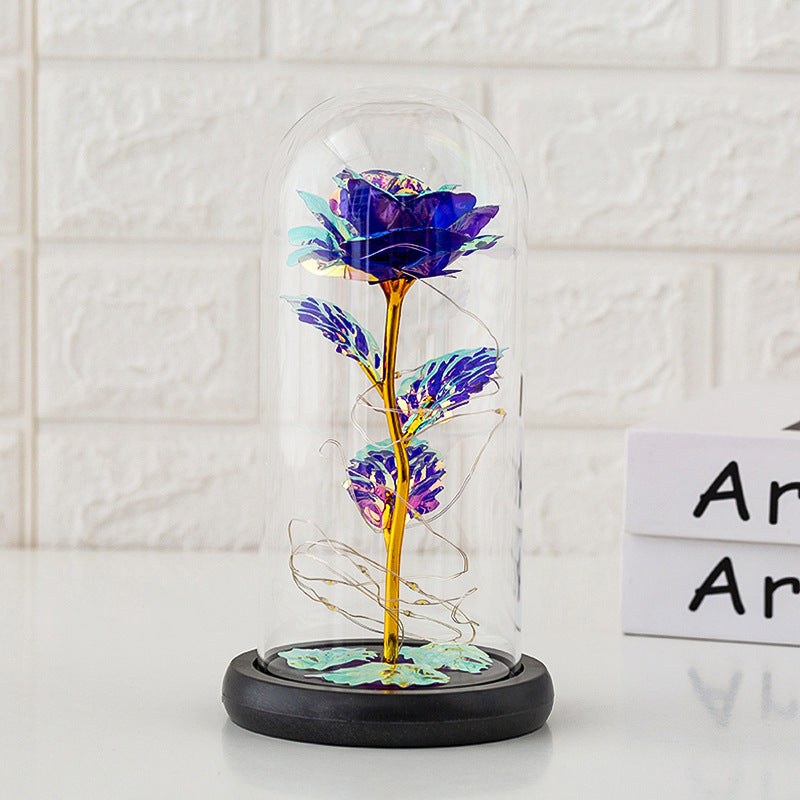 Preserved flower glass cover rose flower glass cover gift gifts 🇨🇳