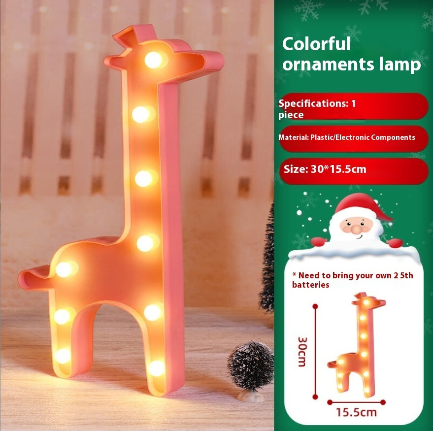 LED Giraffe Shaped Light String Decoration Wall Hanging 🇨🇳