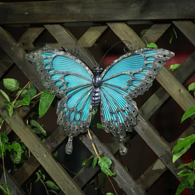 Blue Butterfly Garden Outdoor Wall Decorations 🇨🇳