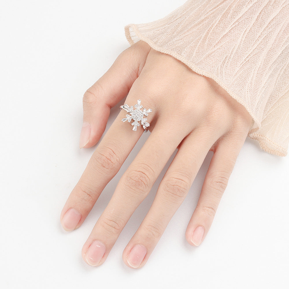 Anxiety Relief S925 Sterling Silver Rotating Ring 🇨🇳