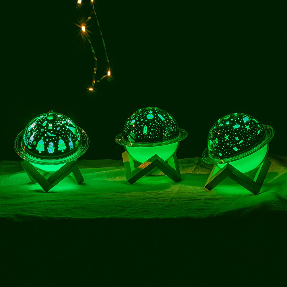 Planet Lamp Air Humidifier USB Ultrasonic Aroma Essential Oil Diffuser LED Night Light UFO Diffuser 🇨🇳