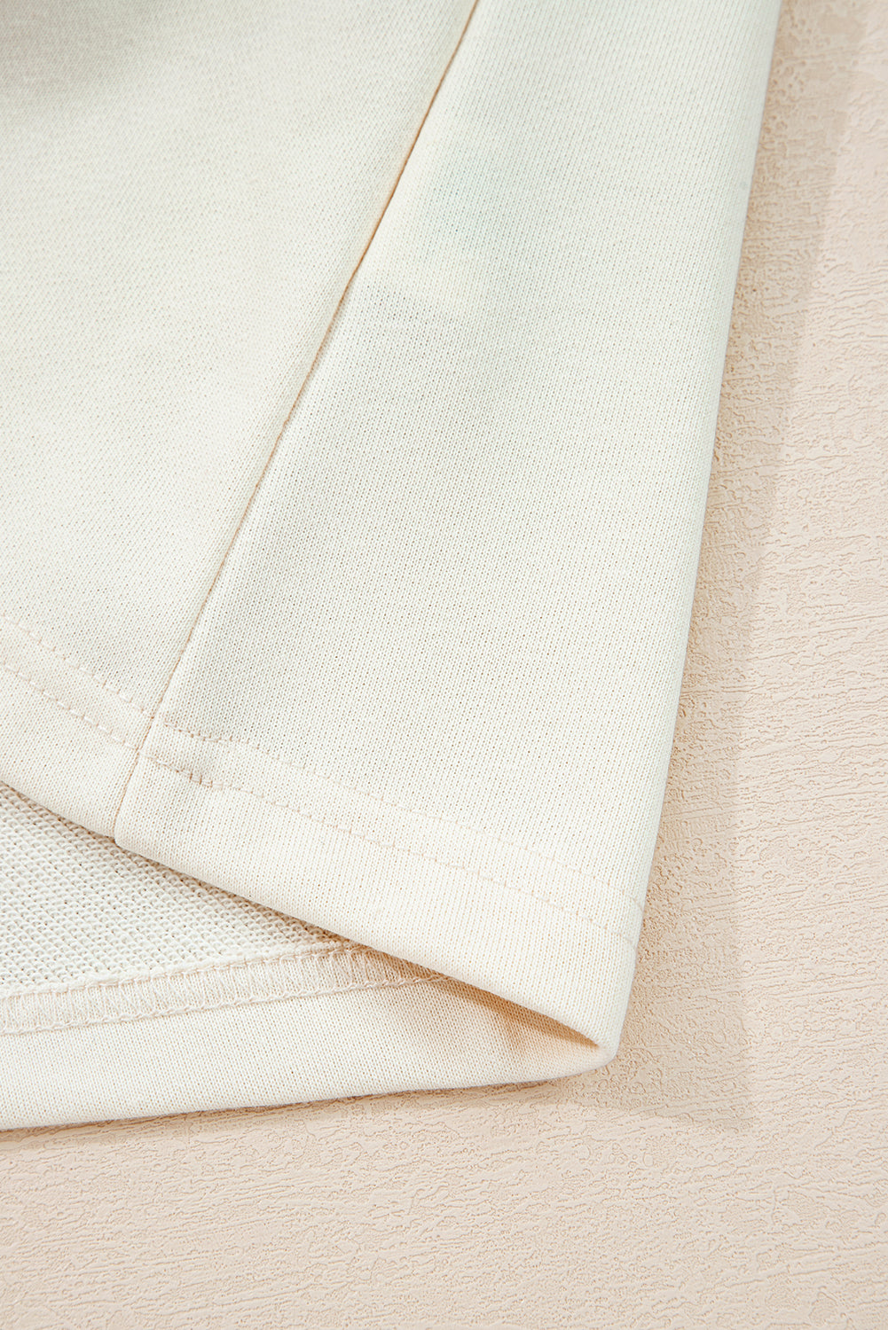 White Solid Color Cute Bow Detail Loose Hoodie 🇺🇲