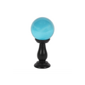 Small Teal Crystal Ball on Stand 🇬🇧