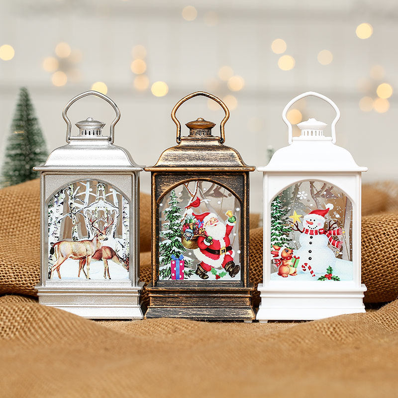 Christmas decorations, illuminated hand-held oil lamps, LED display 🇨🇳