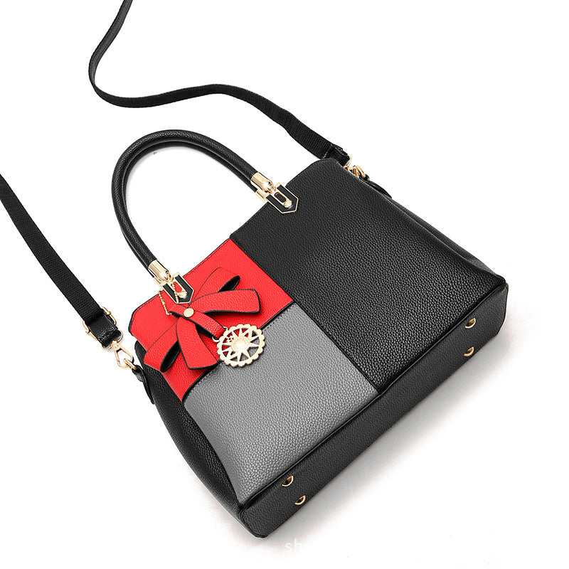 Women's contrast color handbag shoulder bag 🇨🇳