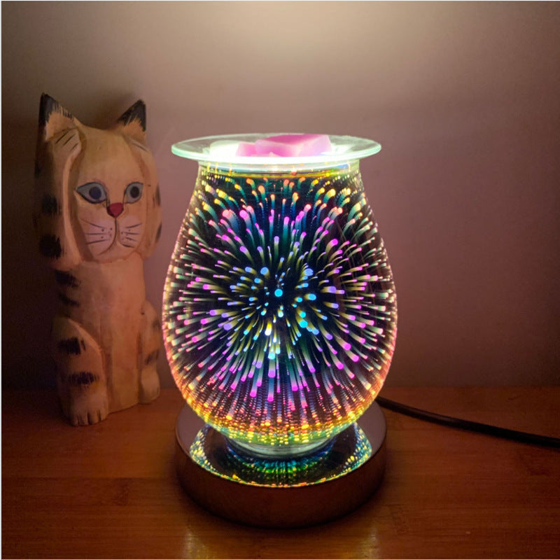Touch Sensor Light Aroma Melter With Luminous Firework Effect 🇨🇳