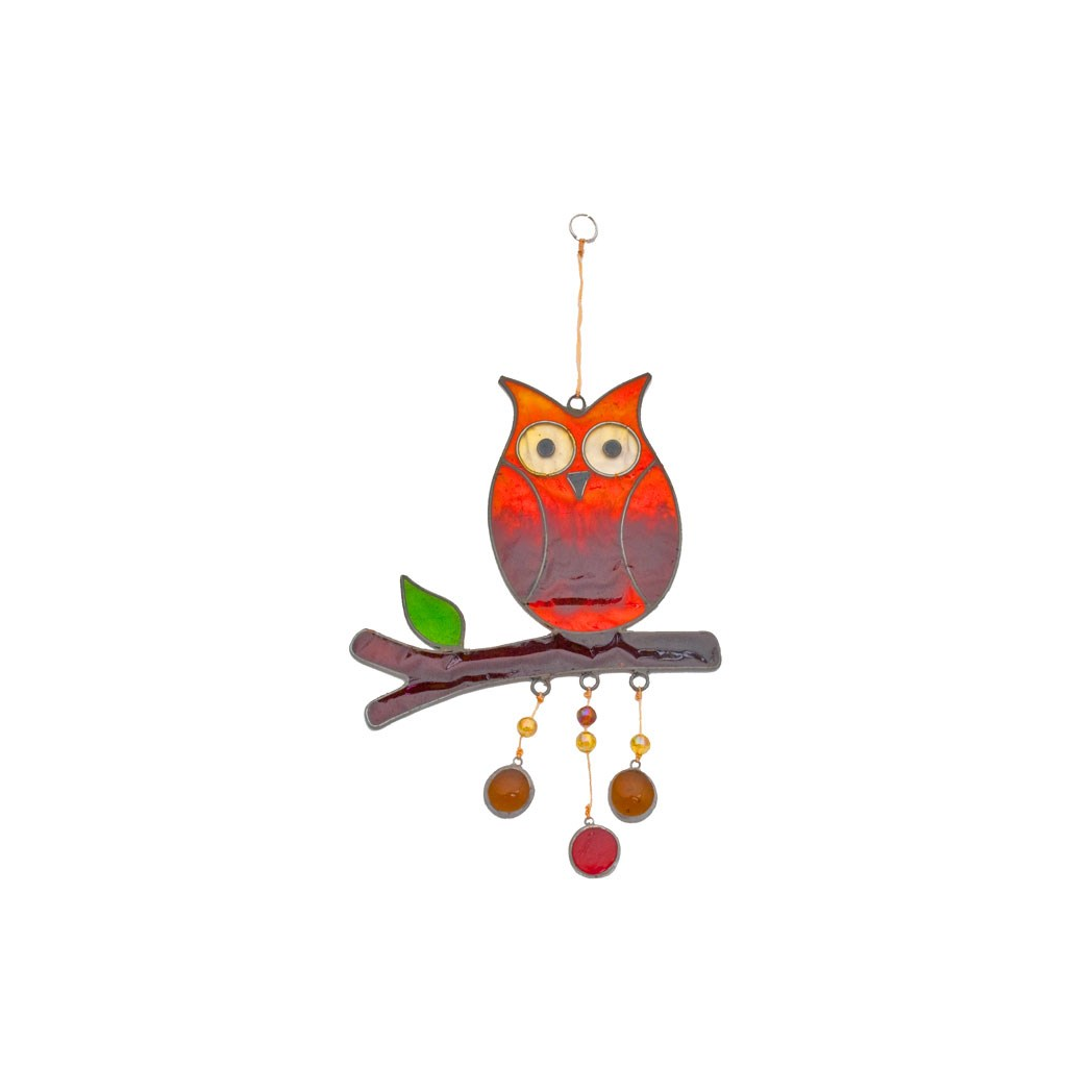 Owl On A Branch Suncatcher 🇬🇧