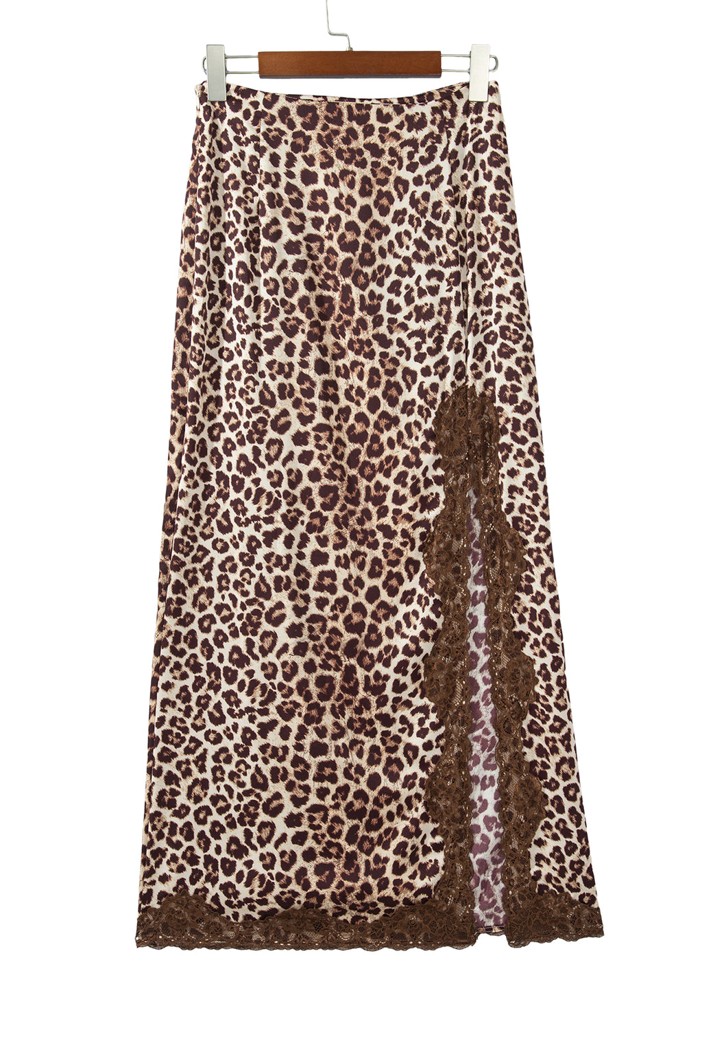 Multicolour Cheetah Print Trim Split Long Western Skirt 🇺🇸