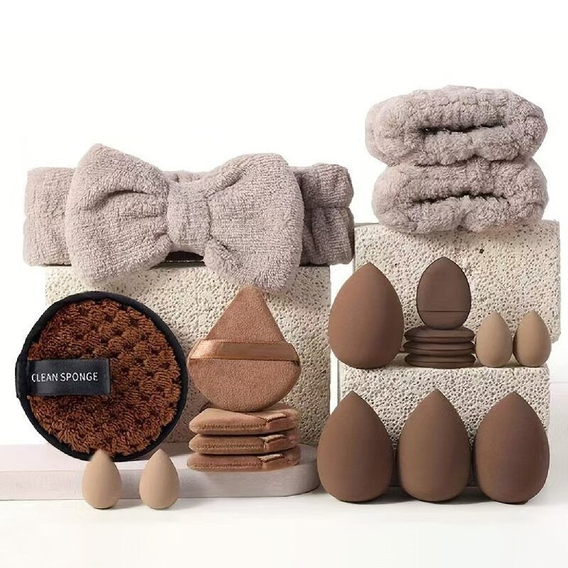 40-Piece Makeup Tool Set With Beauty Blender Soft Sponge Puffs 🇨🇳
