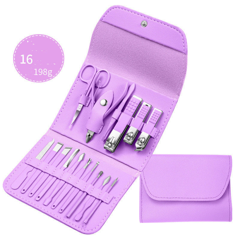 Professional Scissors Nail Clippers Set Ear Spoon Dead Skin Pliers Nail Cutting Pliers Pedicure Knife Nail Groove Trimmers 🇨🇳