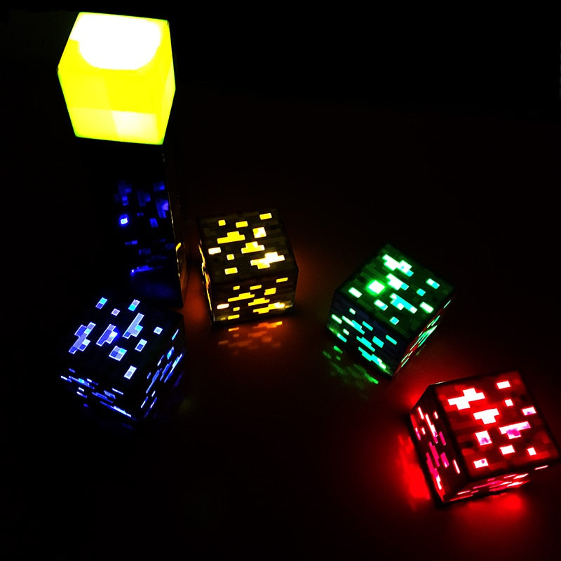 Minecrafted Torch LED Light Up Night Wall Light Luminous Toys Game Design Toy 🇨🇳