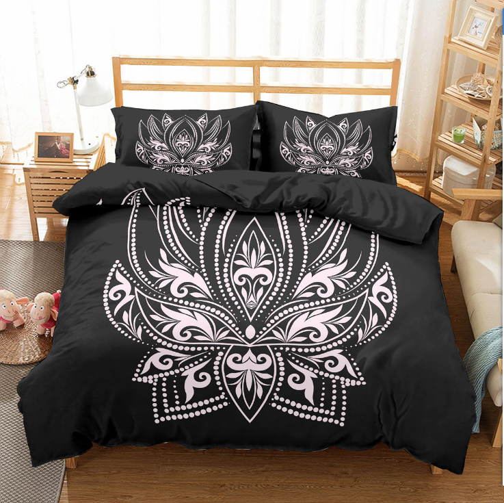 3D palm new digital printing bedding set 🇨🇳