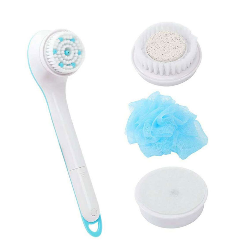 Electric Bath Back/Body Bath Shower Sponge Scrubber With Handle Exfoliating Scrub Skin Massager 🇨🇳