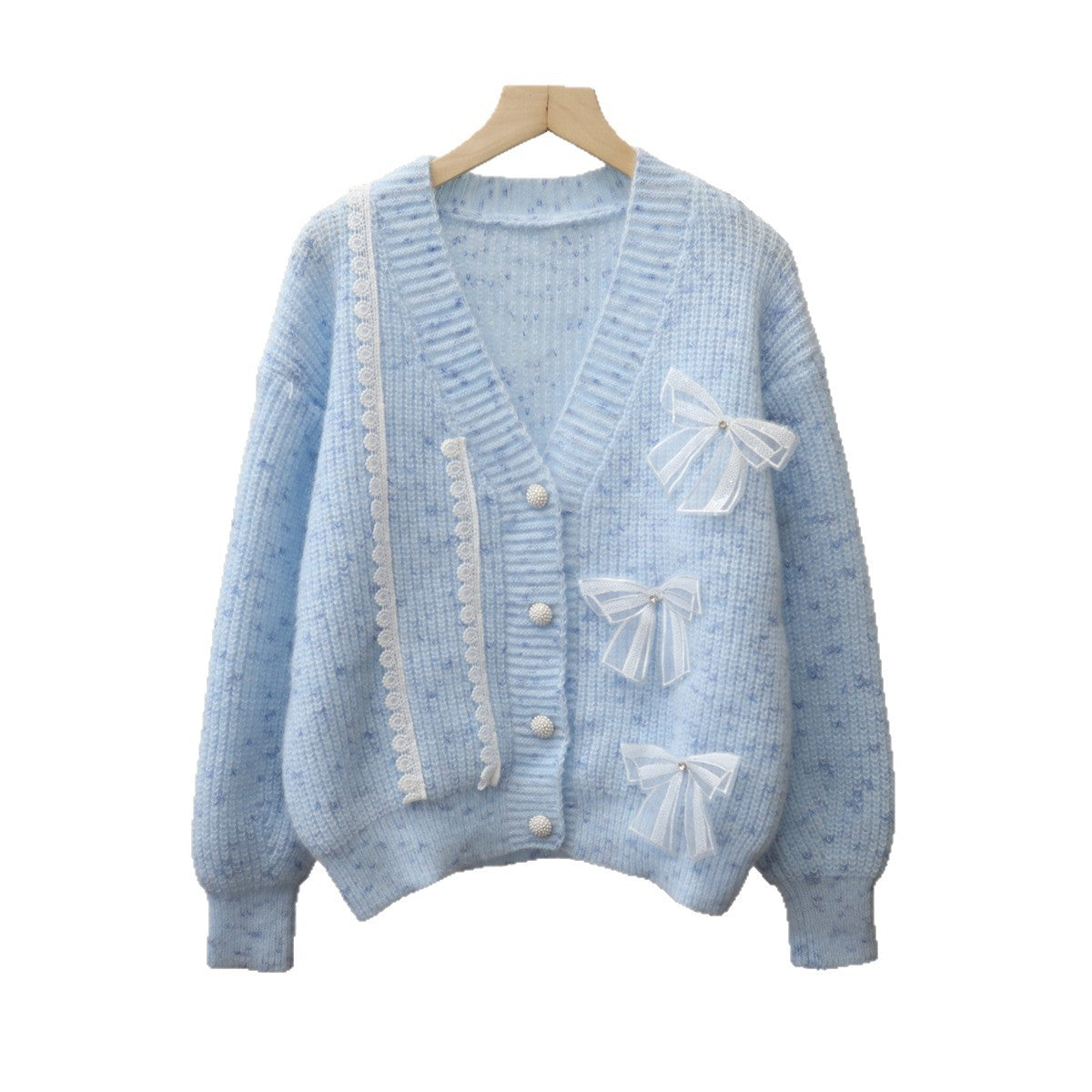 Bow Sweater design Style Knitted Cardigan 🇨🇳
